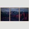SIGNWIN 3 Piece Framed Canvas Wall Art Mountain Landscape Canvas Prints Home Artwork Decoration for Living Room,Bedroom - 16"x24"x3 Panels view 3