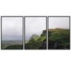 SIGNWIN 3 Piece Framed Canvas Wall Art Mountain Landscape Canvas Prints Home Artwork Decoration for Living Room,Bedroom - 16"x24"x3 Panels view 2