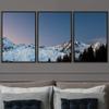 SIGNWIN 3 Piece Framed Canvas Wall Art Snow Mountain Canvas Prints Home Artwork Decoration for Living Room,Bedroom - 16"x24"x3 Panels view 1