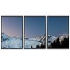 SIGNWIN 3 Piece Framed Canvas Wall Art Snow Mountain Canvas Prints Home Artwork Decoration for Living Room,Bedroom - 16"x24"x3 Panels view 2