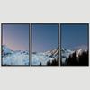 SIGNWIN 3 Piece Framed Canvas Wall Art Snow Mountain Canvas Prints Home Artwork Decoration for Living Room,Bedroom - 16"x24"x3 Panels view 3