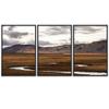 SIGNWIN 3 Piece Framed Canvas Wall Art Valley Rivers Canvas Prints Home Artwork Decoration for Living Room,Bedroom - 16"x24"x3 Panels view 2