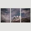 SIGNWIN 3 Piece Framed Canvas Wall Art Starry Sky Canvas Prints Home Artwork Decoration for Living Room,Bedroom - 16"x24"x3 Panels view 3