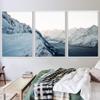 SIGNWIN 3 Piece Framed Canvas Wall Art Winter Lake Canvas Prints Home Artwork Decoration for Living Room,Bedroom - 16"x24"x3 Panels view 1