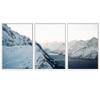 SIGNWIN 3 Piece Framed Canvas Wall Art Winter Lake Canvas Prints Home Artwork Decoration for Living Room,Bedroom - 16"x24"x3 Panels view 2