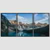 SIGNWIN 3 Piece Framed Canvas Wall Art Winter Lake Canvas Prints Home Artwork Decoration for Living Room,Bedroom - 16"x24"x3 Panels view 3