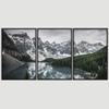 SIGNWIN 3 Piece Framed Canvas Wall Art Winter Lake Canvas Prints Home Artwork Decoration for Living Room,Bedroom - 16"x24"x3 Panels view 3