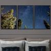 SIGNWIN 3 Piece Framed Canvas Wall Art Starry Sky Canvas Prints Home Artwork Decoration for Living Room,Bedroom - 16"x24"x3 Panels view 1