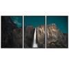 SIGNWIN 3 Piece Framed Canvas Wall Art Mountain and Waterfalls Canvas Prints Home Artwork Decoration for Living Room,Bedroom - 16"x24"x3 Panels view 2