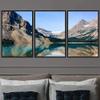 SIGNWIN 3 Piece Framed Canvas Wall Art Lake Landscape Canvas Prints Home Artwork Decoration for Living Room,Bedroom - 16"x24"x3 Panels view 1
