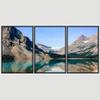 SIGNWIN 3 Piece Framed Canvas Wall Art Lake Landscape Canvas Prints Home Artwork Decoration for Living Room,Bedroom - 16"x24"x3 Panels view 3