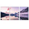 SIGNWIN 3 Piece Framed Canvas Wall Art Winter Lake Canvas Prints Home Artwork Decoration for Living Room,Bedroom - 16"x24"x3 Panels view 2