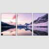 SIGNWIN 3 Piece Framed Canvas Wall Art Winter Lake Canvas Prints Home Artwork Decoration for Living Room,Bedroom - 16"x24"x3 Panels view 3