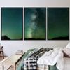 SIGNWIN 3 Piece Framed Canvas Wall Art Galaxy Stars Canvas Prints Home Artwork Decoration for Living Room,Bedroom - 16"x24"x3 Panels view 1