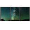 SIGNWIN 3 Piece Framed Canvas Wall Art Galaxy Stars Canvas Prints Home Artwork Decoration for Living Room,Bedroom - 16"x24"x3 Panels view 2