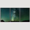 SIGNWIN 3 Piece Framed Canvas Wall Art Galaxy Stars Canvas Prints Home Artwork Decoration for Living Room,Bedroom - 16"x24"x3 Panels view 3