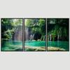 SIGNWIN 3 Piece Framed Canvas Wall Art Forest Waterfalls Canvas Prints Home Artwork Decoration for Living Room,Bedroom - 16"x24"x3 Panels view 3