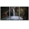 SIGNWIN 3 Piece Framed Canvas Wall Art Mountain and Waterfalls Canvas Prints Home Artwork Decoration for Living Room,Bedroom - 16"x24"x3 Panels view 2