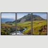 SIGNWIN 3 Piece Framed Canvas Wall Art Valley Rivers Canvas Prints Home Artwork Decoration for Living Room,Bedroom - 16"x24"x3 Panels view 3