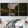 SIGNWIN 3 Piece Framed Canvas Wall Art Starry Sky Canvas Prints Home Artwork Decoration for Living Room,Bedroom - 16"x24"x3 Panels view 1