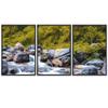 SIGNWIN 3 Piece Framed Canvas Wall Art Forest Rivers Canvas Prints Home Artwork Decoration for Living Room,Bedroom - 16"x24"x3 Panels view 2