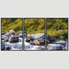 SIGNWIN 3 Piece Framed Canvas Wall Art Forest Rivers Canvas Prints Home Artwork Decoration for Living Room,Bedroom - 16"x24"x3 Panels view 3