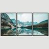 SIGNWIN 3 Piece Framed Canvas Wall Art Winter Lake Canvas Prints Home Artwork Decoration for Living Room,Bedroom - 16"x24"x3 Panels view 3