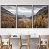 SIGNWIN 3 Piece Framed Canvas Wall Art Valley Rivers Canvas Prints Home Artwork Decoration for Living Room,Bedroom - 16"x24"x3 Panels view 1
