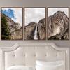 SIGNWIN 3 Piece Framed Canvas Wall Art Mountain and Waterfall Canvas Prints Home Artwork Decoration for Living Room,Bedroom - 16"x24"x3 Panels view 1