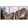 SIGNWIN 3 Piece Framed Canvas Wall Art Mountain and Waterfall Canvas Prints Home Artwork Decoration for Living Room,Bedroom - 16"x24"x3 Panels view 2