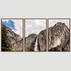SIGNWIN 3 Piece Framed Canvas Wall Art Mountain and Waterfall Canvas Prints Home Artwork Decoration for Living Room,Bedroom - 16"x24"x3 Panels view 3