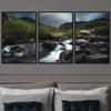 SIGNWIN 3 Piece Framed Canvas Wall Art Forest Rivers Canvas Prints Home Artwork Decoration for Living Room,Bedroom - 16"x24"x3 Panels view 1