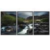 SIGNWIN 3 Piece Framed Canvas Wall Art Forest Rivers Canvas Prints Home Artwork Decoration for Living Room,Bedroom - 16"x24"x3 Panels view 2