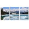 SIGNWIN 3 Piece Framed Canvas Wall Art Winter Lake Canvas Prints Home Artwork Decoration for Living Room,Bedroom - 16"x24"x3 Panels view 2