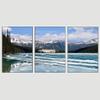 SIGNWIN 3 Piece Framed Canvas Wall Art Winter Lake Canvas Prints Home Artwork Decoration for Living Room,Bedroom - 16"x24"x3 Panels view 3