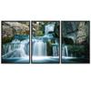SIGNWIN 3 Piece Framed Canvas Wall Art Forest Rivers Canvas Prints Home Artwork Decoration for Living Room,Bedroom - 16"x24"x3 Panels view 2