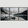SIGNWIN 3 Piece Framed Canvas Wall Art Winter Lake Canvas Prints Home Artwork Decoration for Living Room,Bedroom - 16"x24"x3 Panels view 3