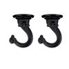 bnafes 2 Sets 55mm/2.17" Ceiling Metal Ceiling Hooks, Heavy Duty Swag Ceiling Hooks with Hardware for Hanging Plants/Chandeliers/Wind Chimes/Ornament (Black Color) view 1