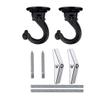bnafes 2 Sets 55mm/2.17" Ceiling Metal Ceiling Hooks, Heavy Duty Swag Ceiling Hooks with Hardware for Hanging Plants/Chandeliers/Wind Chimes/Ornament (Black Color) view 3