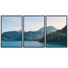 SIGNWIN 3 Piece Framed Canvas Wall Art Lake Landscape Canvas Prints Home Artwork Decoration for Living Room,Bedroom - 16"x24"x3 Panels view 2