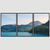 SIGNWIN 3 Piece Framed Canvas Wall Art Lake Landscape Canvas Prints Home Artwork Decoration for Living Room,Bedroom - 16"x24"x3 Panels view 3