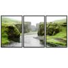 SIGNWIN 3 Piece Framed Canvas Wall Art Valley Rivers Canvas Prints Home Artwork Decoration for Living Room,Bedroom - 16"x24"x3 Panels view 2