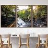 SIGNWIN 3 Piece Framed Canvas Wall Art Forest Waterfalls Canvas Prints Home Artwork Decoration for Living Room,Bedroom - 16"x24"x3 Panels view 1