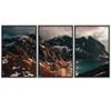 SIGNWIN 3 Piece Framed Canvas Wall Art Lake Landscape Canvas Prints Home Artwork Decoration for Living Room,Bedroom - 16"x24"x3 Panels view 2
