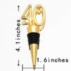 12Pcs 40th Birthday wine stopper Party Favors 40th Wedding Anniversary Party Gifts 40 Birthday Party Gifts Souvenirs Decorations for Guests (12, 40) view 2
