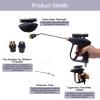 Multifunction Handheld Steam Cleaner, 1600W Electric High Pressure Steam Clean Mobile Cleaning Machine Power Steamer, High Temperature Portable Steam Cleaner for Furniture Car Household (Black) view 4