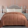 100% Cotton Comforter For All Season500 GSM Best,Softest,Winter Warm Comforter Ultra Soft Quilted Duvet Insert with Corner Tabs, Wavy Box Stitched,Machine Washable (Camel,Oversized Queen Size) view 1