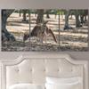 SIGNLEADER Lone Kangaroo Wall Art Animals Canvas Prints for Living Room Bedroom Multicolor Photography - 24"x36" x 3 Panels view 1