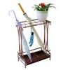 Umbrella Racks AYY Black and White Brown Hotel Commercial Umbrella Stand Umbrella Holder, Large Capacity Storage Rack with Drip Tray and Hook, Easy to Assemble, Can Hold 18-68 Umbrellas view 1
