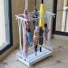Umbrella Racks AYY Black and White Brown Hotel Commercial Umbrella Stand Umbrella Holder, Large Capacity Storage Rack with Drip Tray and Hook, Easy to Assemble, Can Hold 18-68 Umbrellas view 3